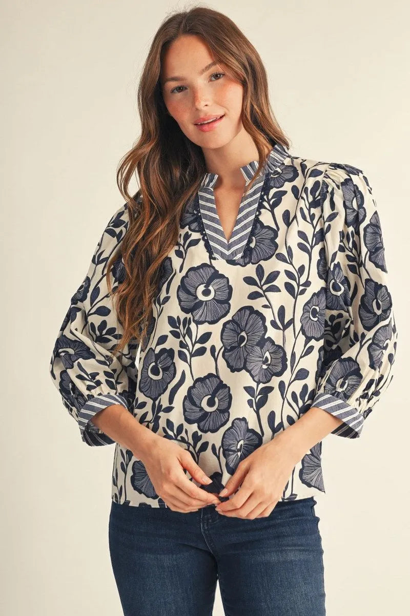 Blue Bellflower Blouse