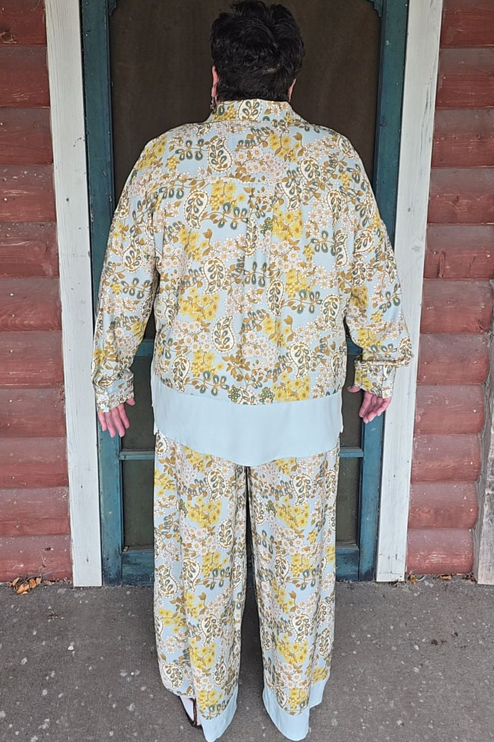 Golden Fern Floral Pants