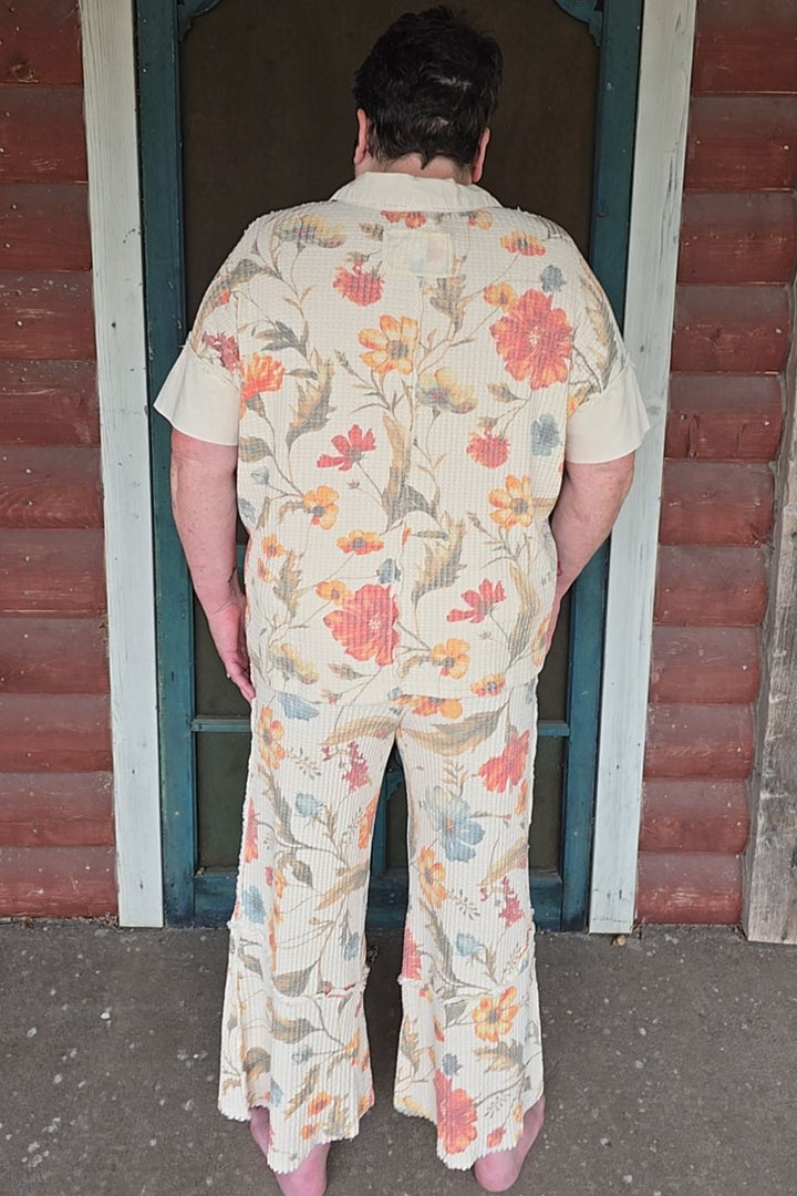Flower Market Amber Waffle Pants