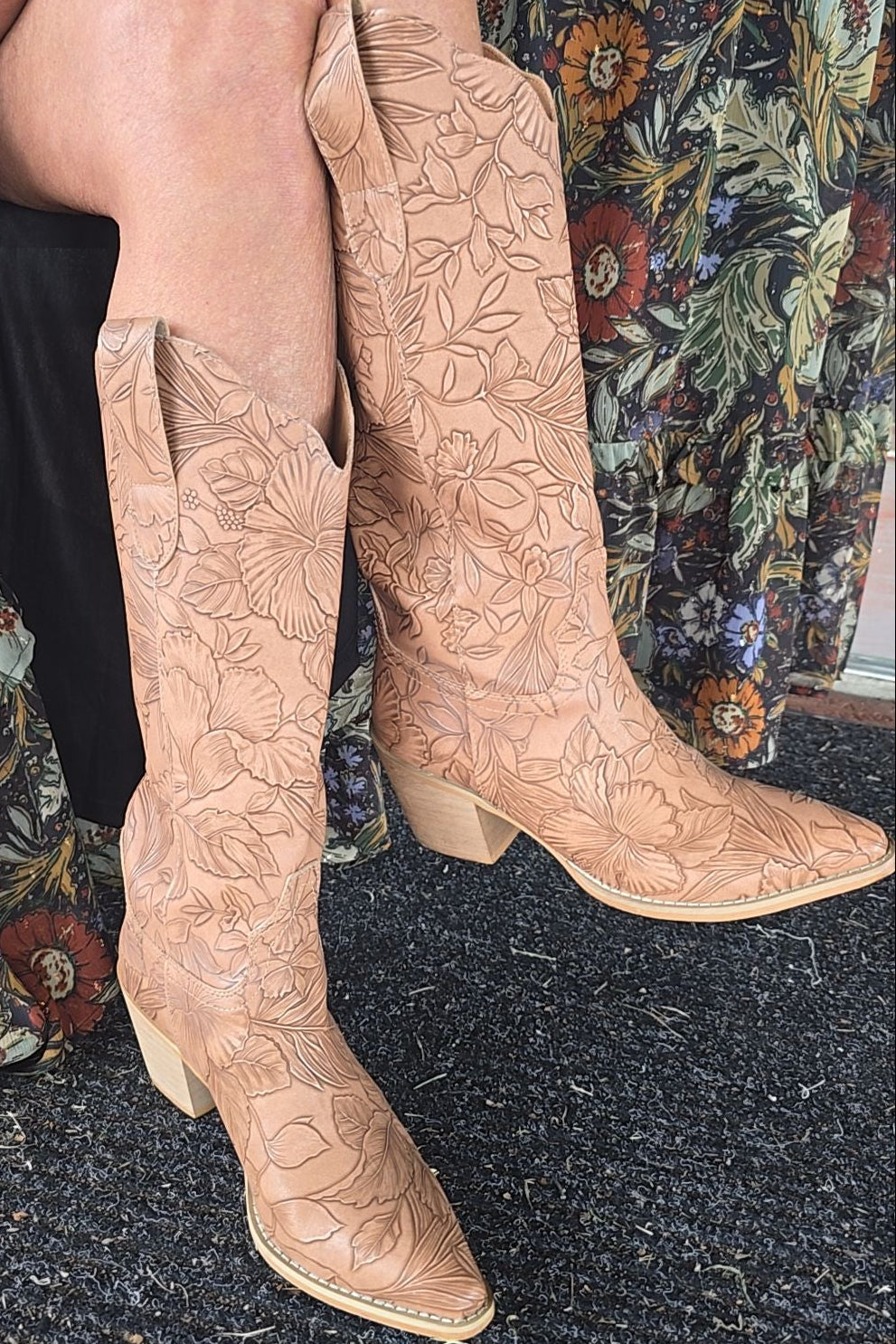 Flora Brown Boots