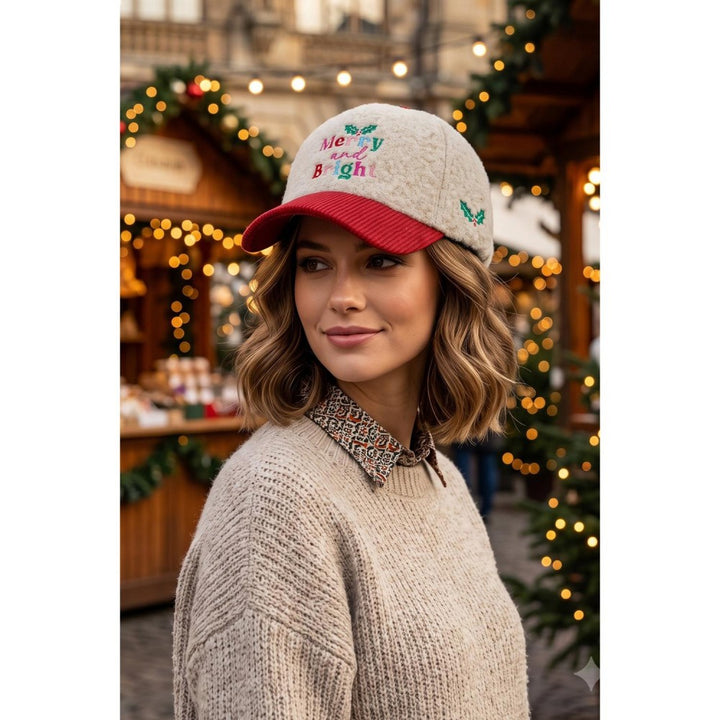 Merry And Bright Baseball Cap