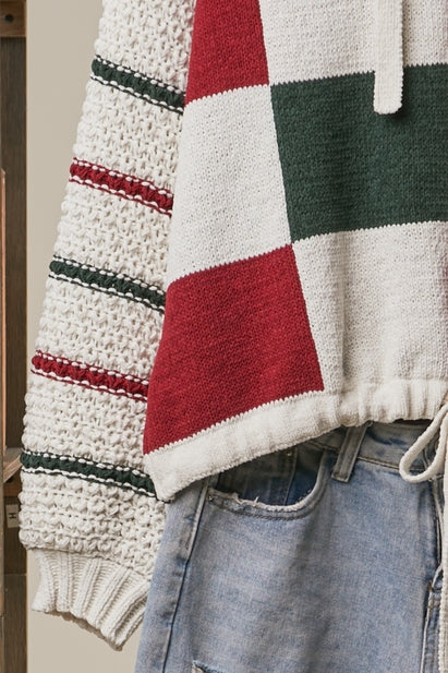 Yuletide Charm Hooded Sweater
