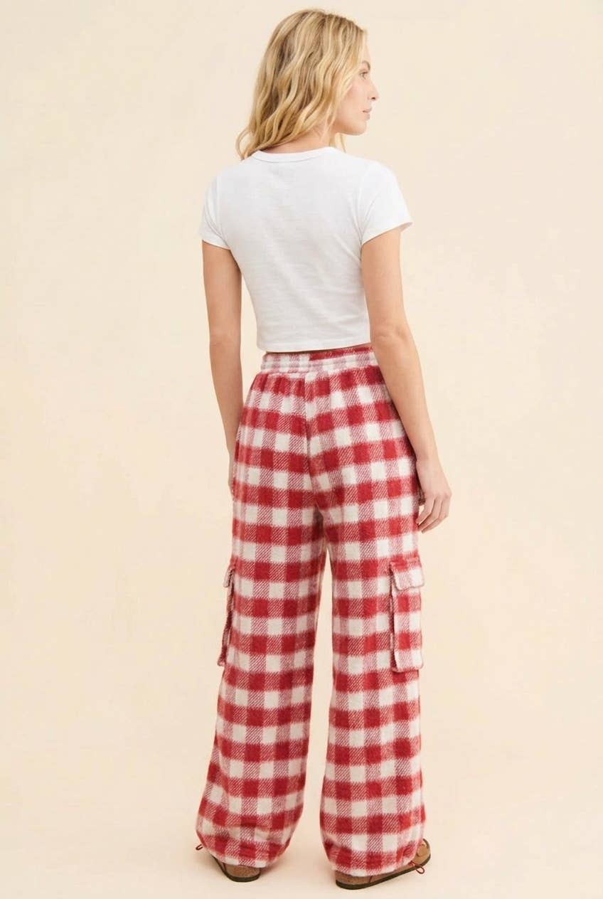 Peppermint Plaid Winter Pants