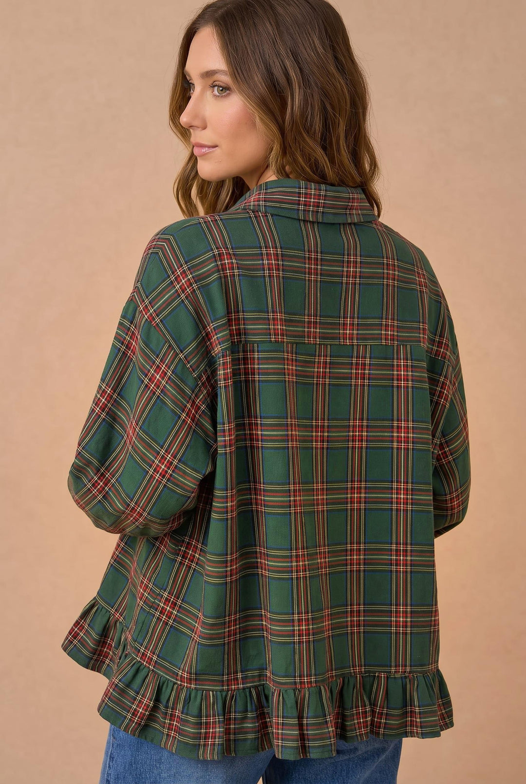 Vintage Forest Tartan Top