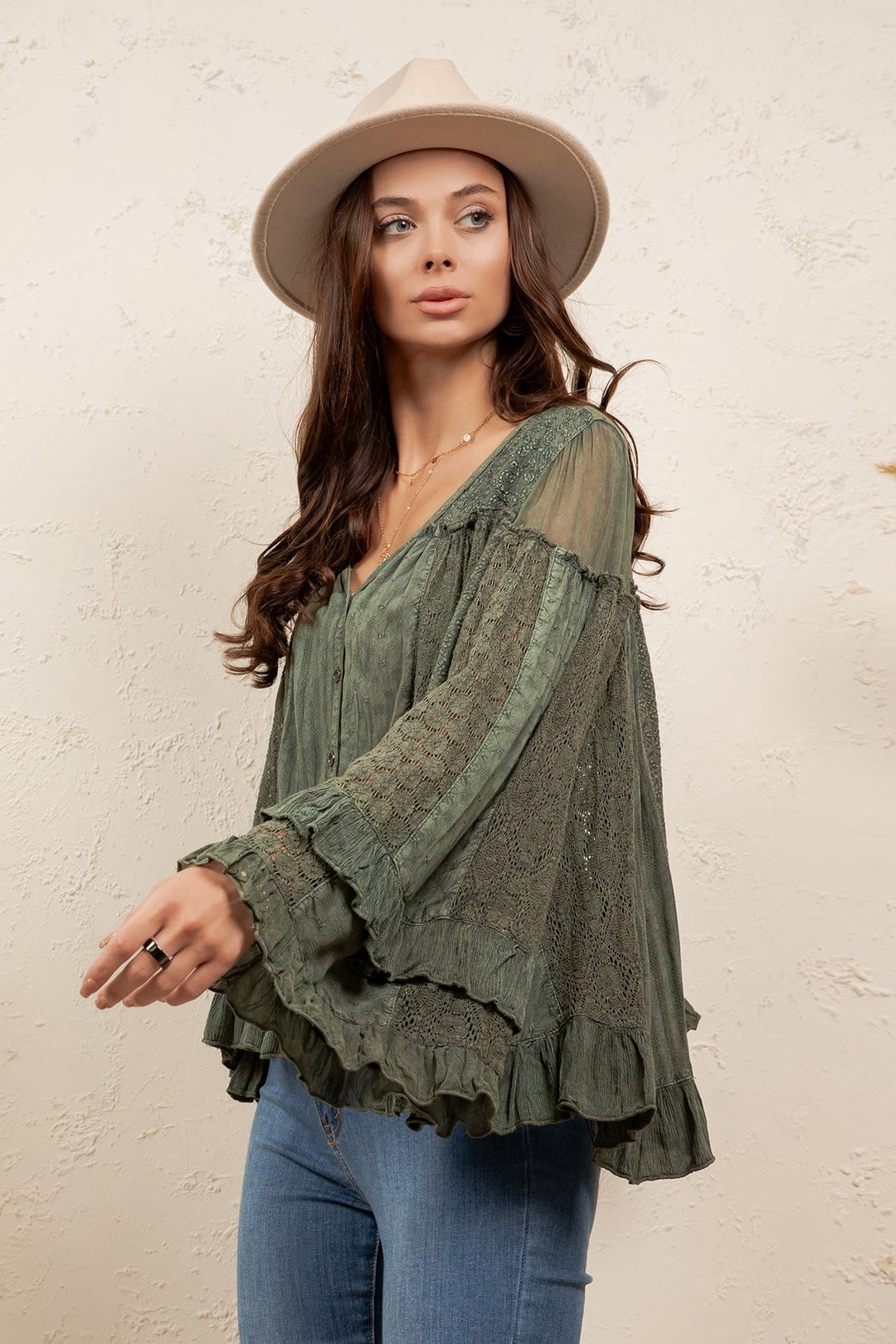 Moonmist Basil Blouse