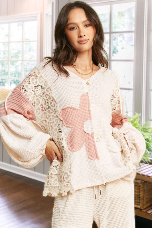 Lacy Lucy Thermal Knit Casual