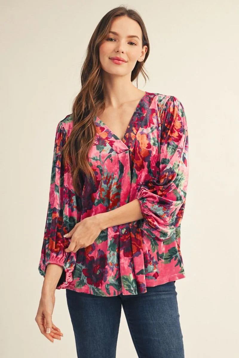 Prairie Bloom Pink Blouse