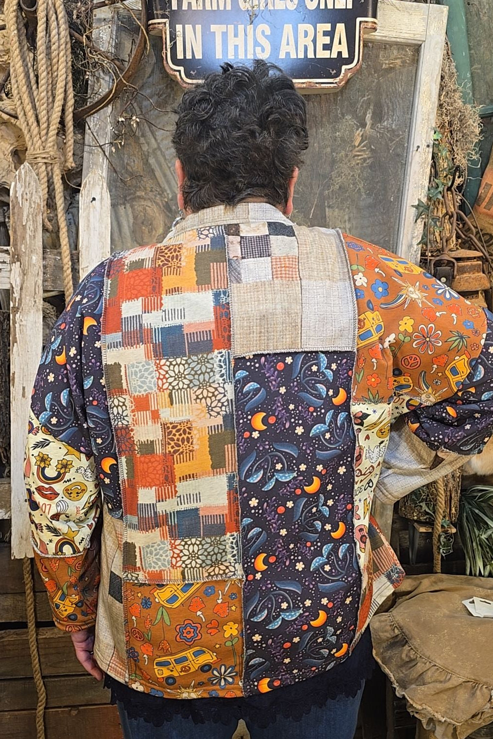 Peace, Love, & Patchwork Jacket