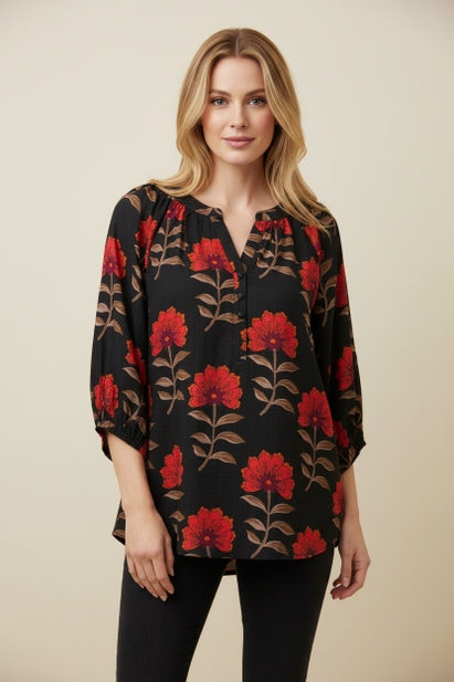 Scarlet Garden Blouse