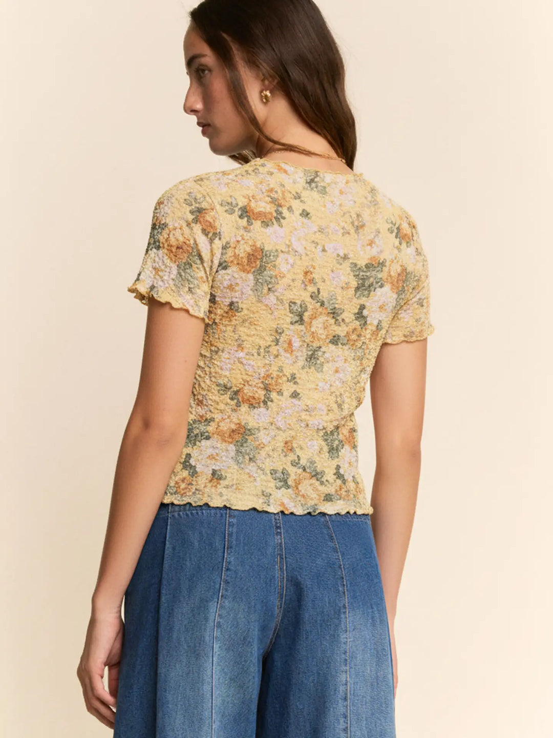 Sunshine Meadow Mesh Blouse
