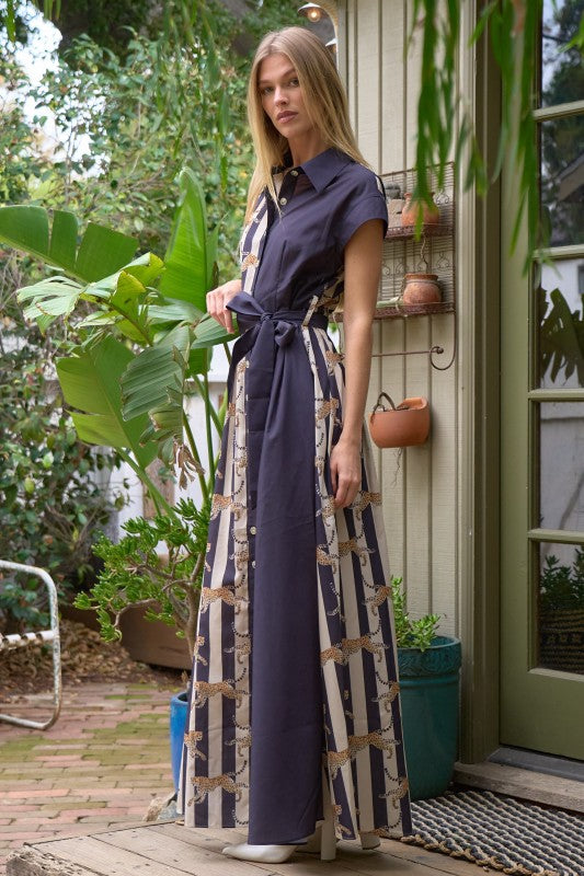 Onyx Safari Maxi Dress