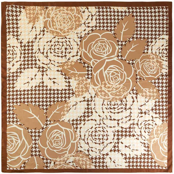 Vintage Rose Square Scarf