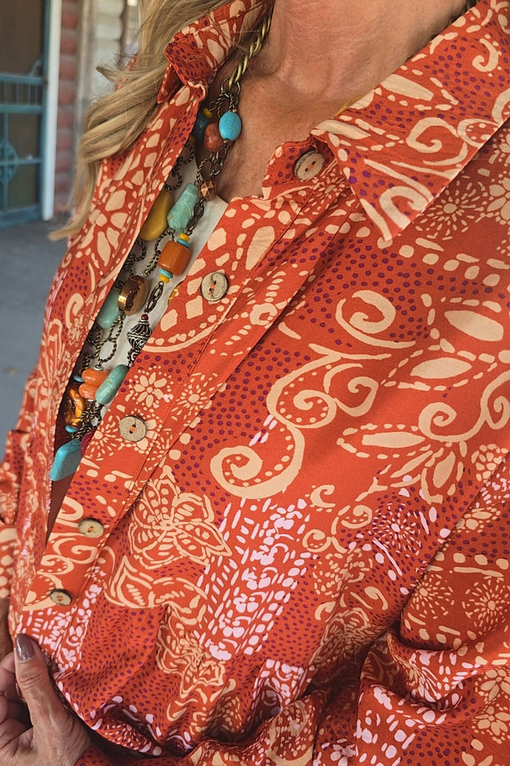 Saffron Meadow Maxi Dress/Duster