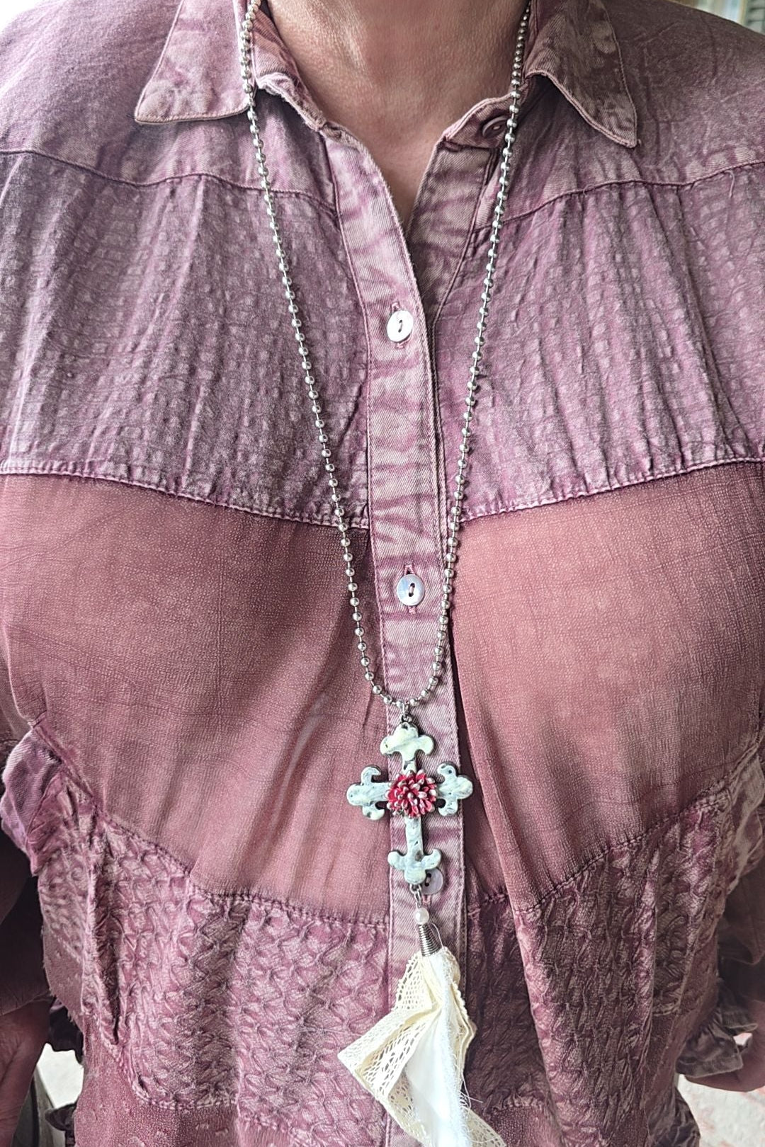 Antique Cross Necklace