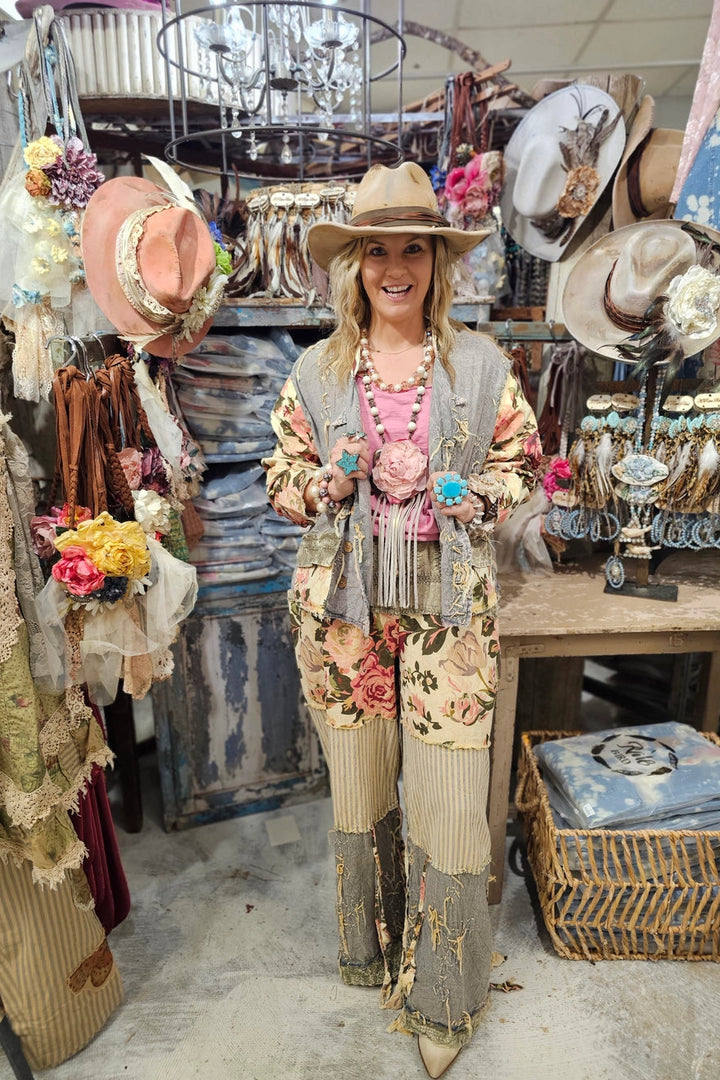 Vintage Rose Stitch Jacket