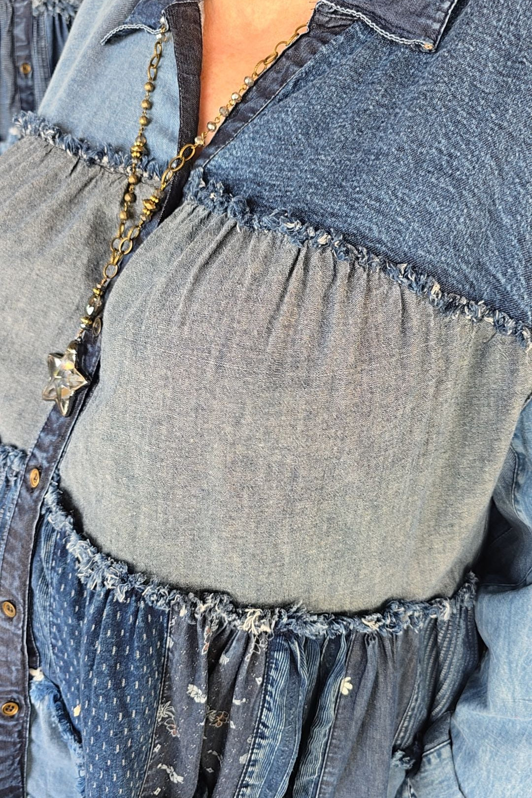 Juniper Denim Blouse