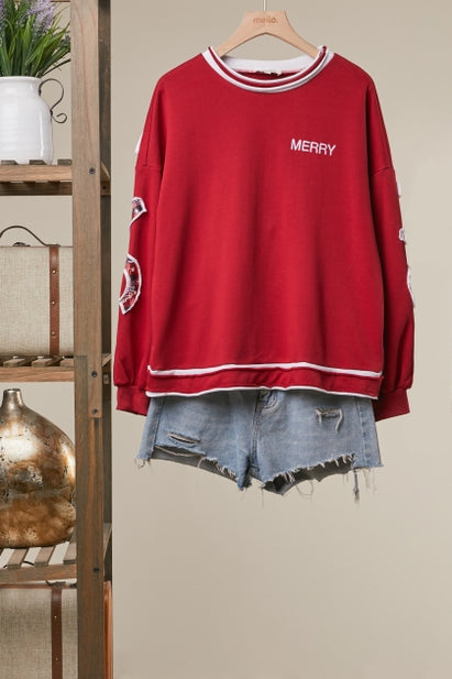 Christmas Cheer Cranberry Top