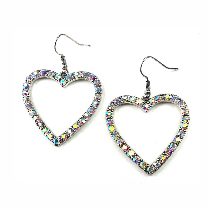 Blushing Horizon Heart Earrings