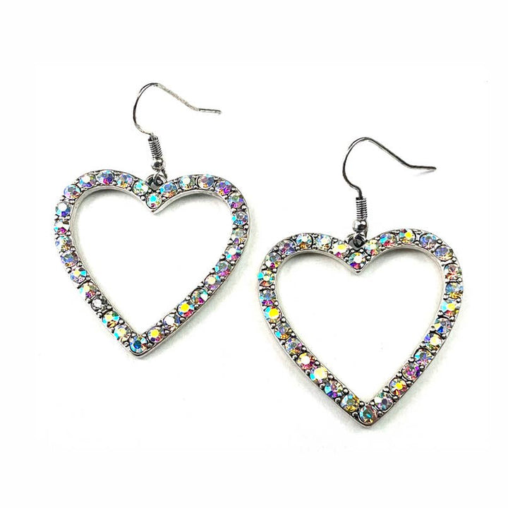 Blushing Horizon Heart Earrings