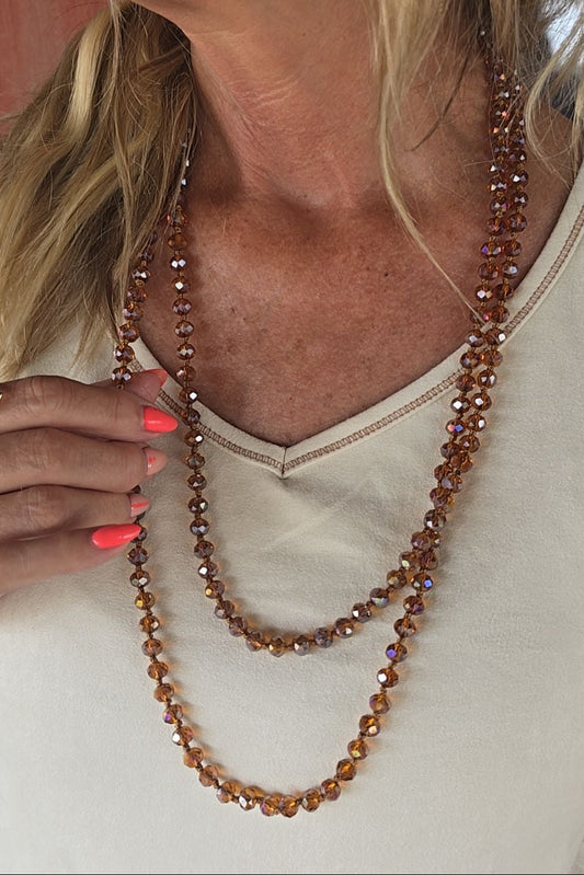 Sparkle And Shine Coffee Necklace
