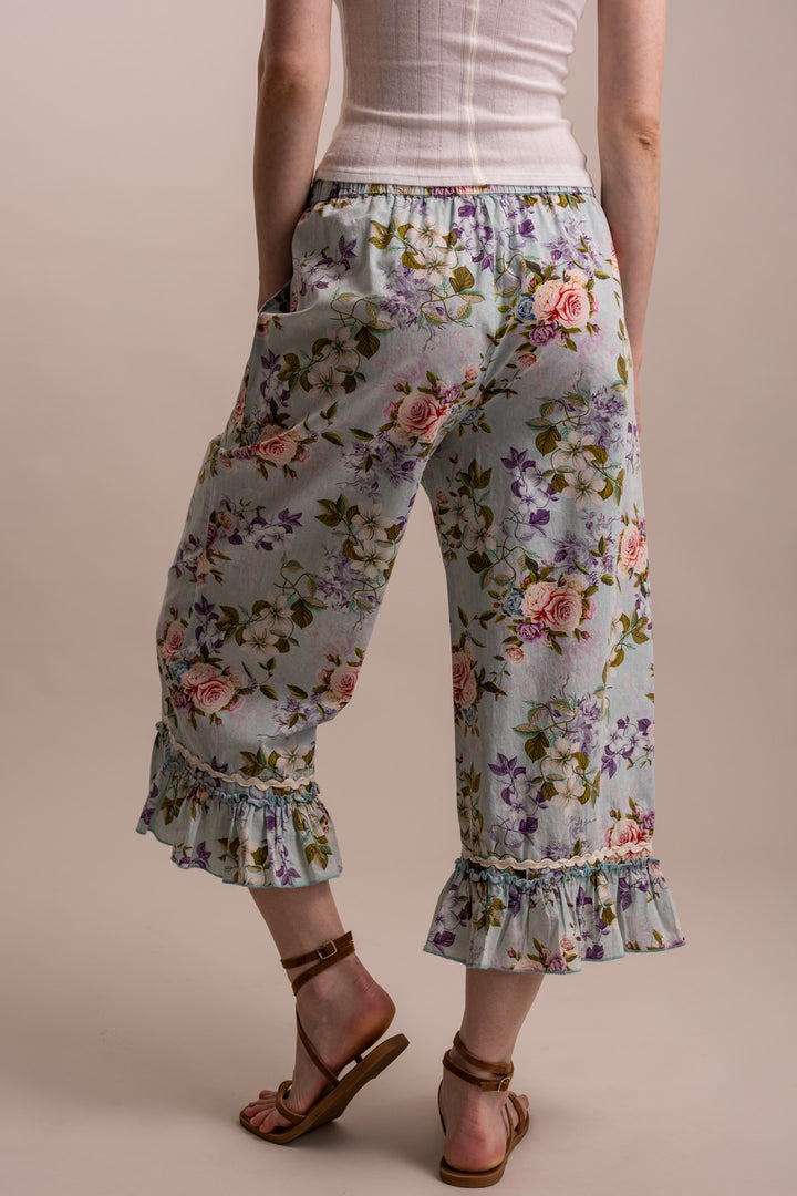 Fun and Frilly Blue Flower Pants
