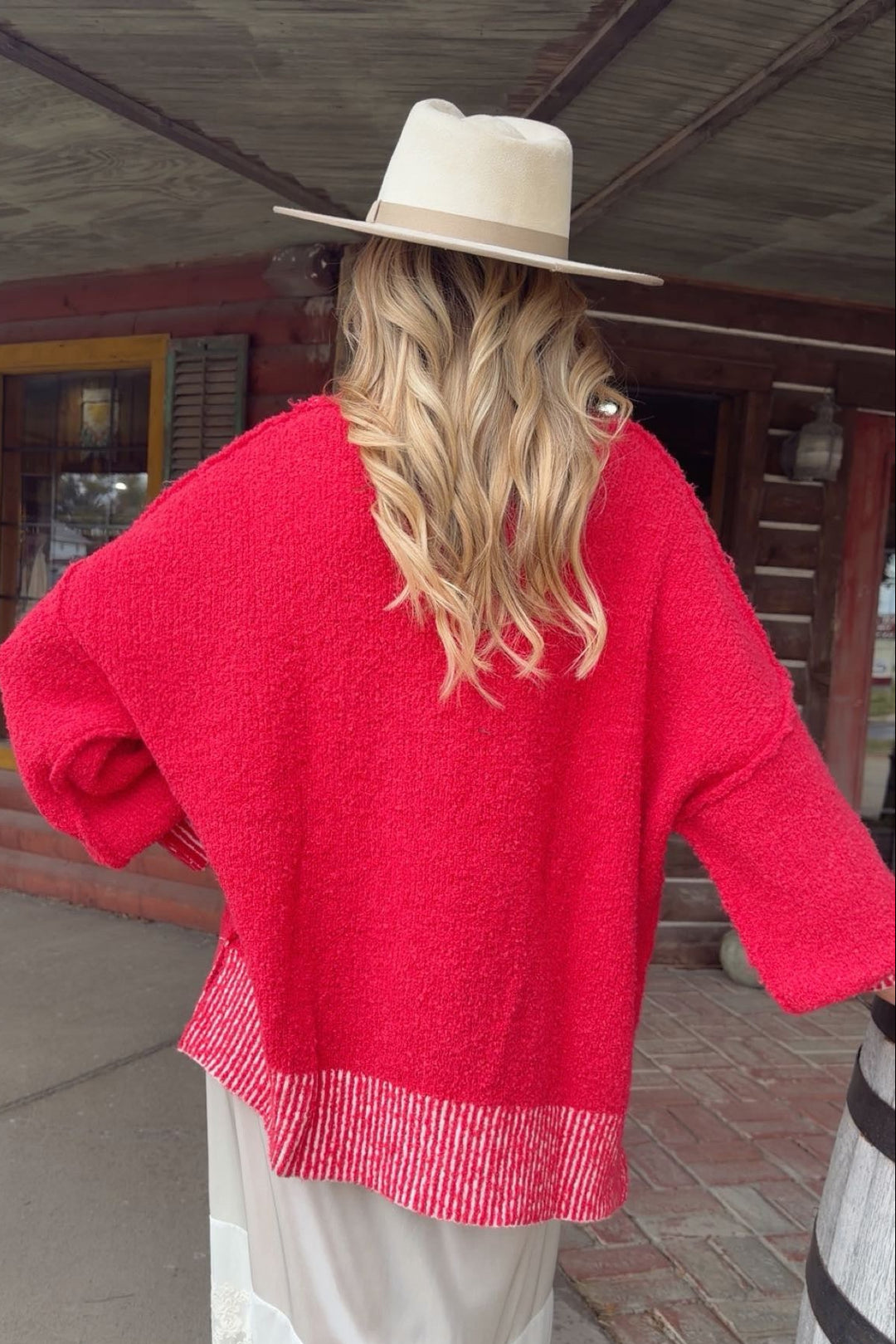 Cozy Crimson Sweater