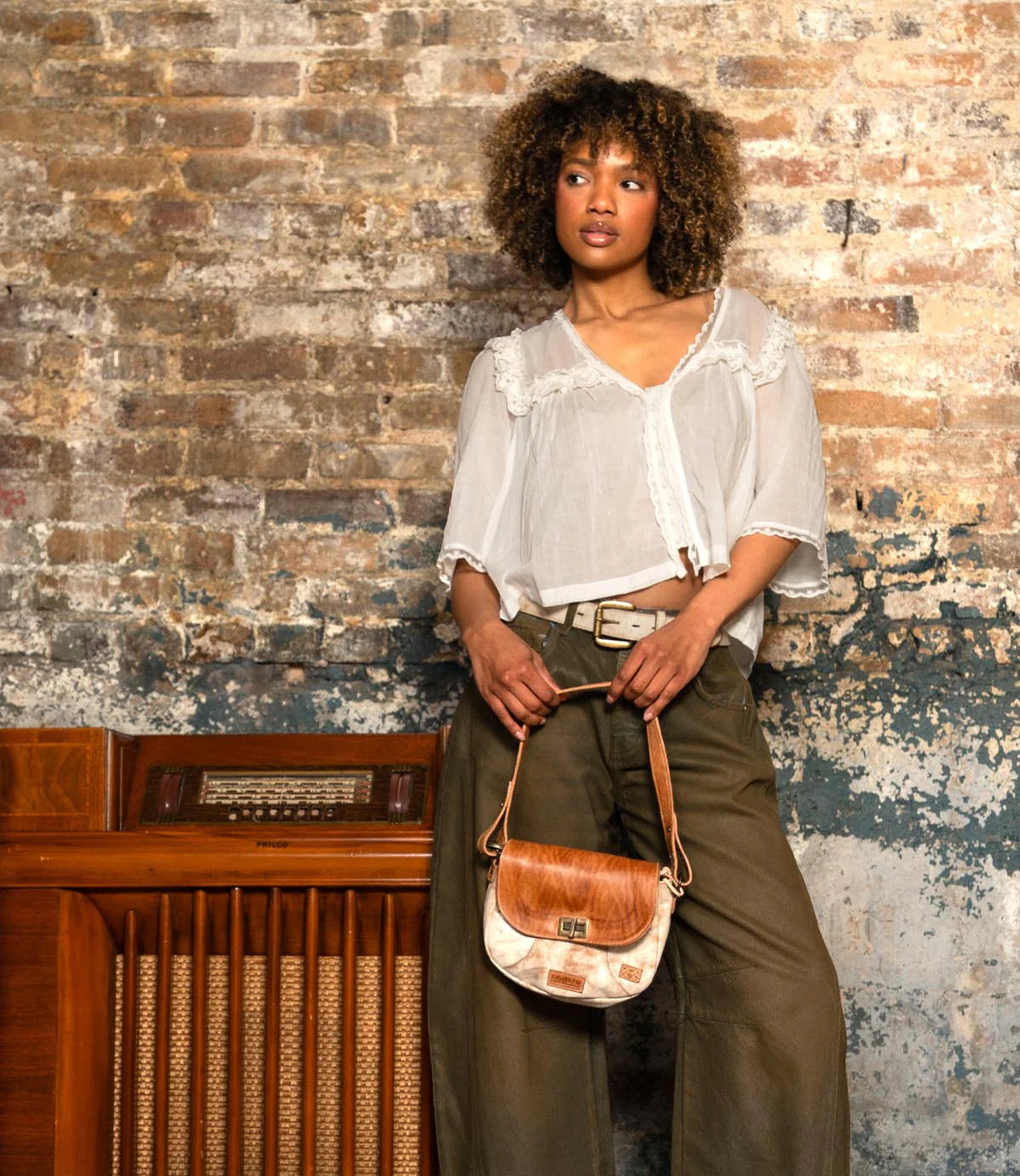 Elect Nectar Lux Tan Rustic Handbag