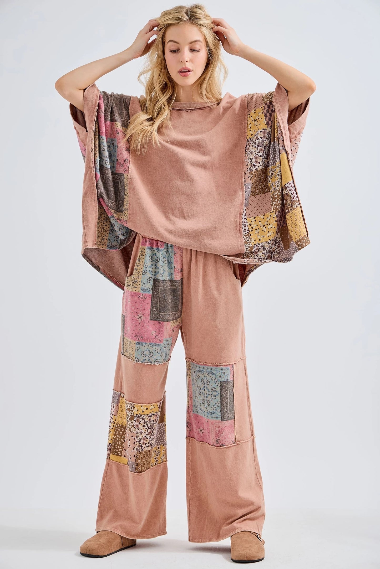 Perfect Patch Sugar Rose Poncho