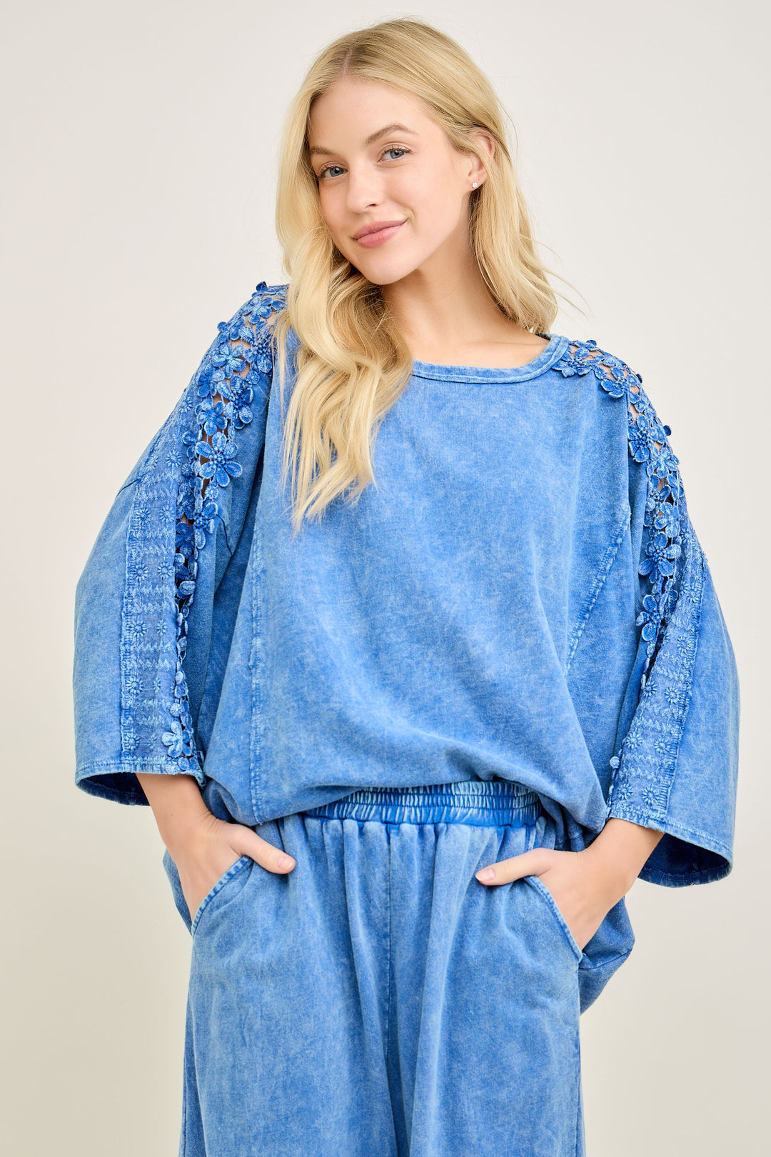 Cobalt Bloom Comfort Top