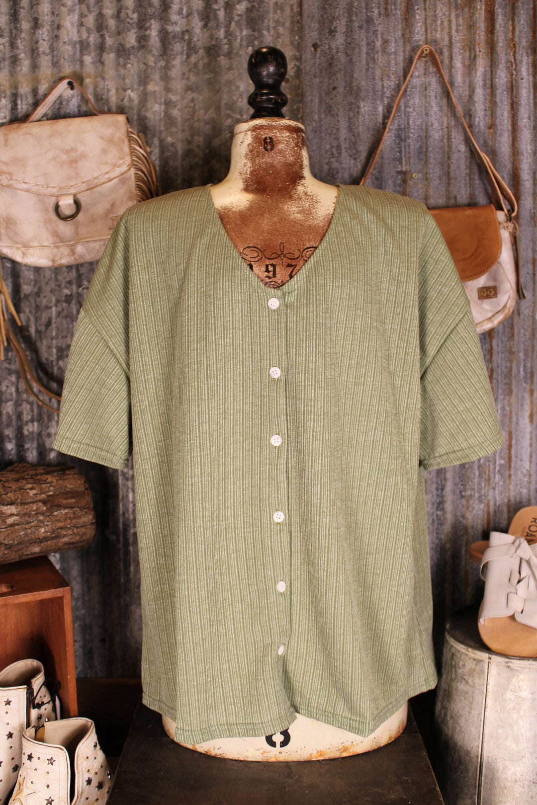 Cloverfield Button Down Blouse