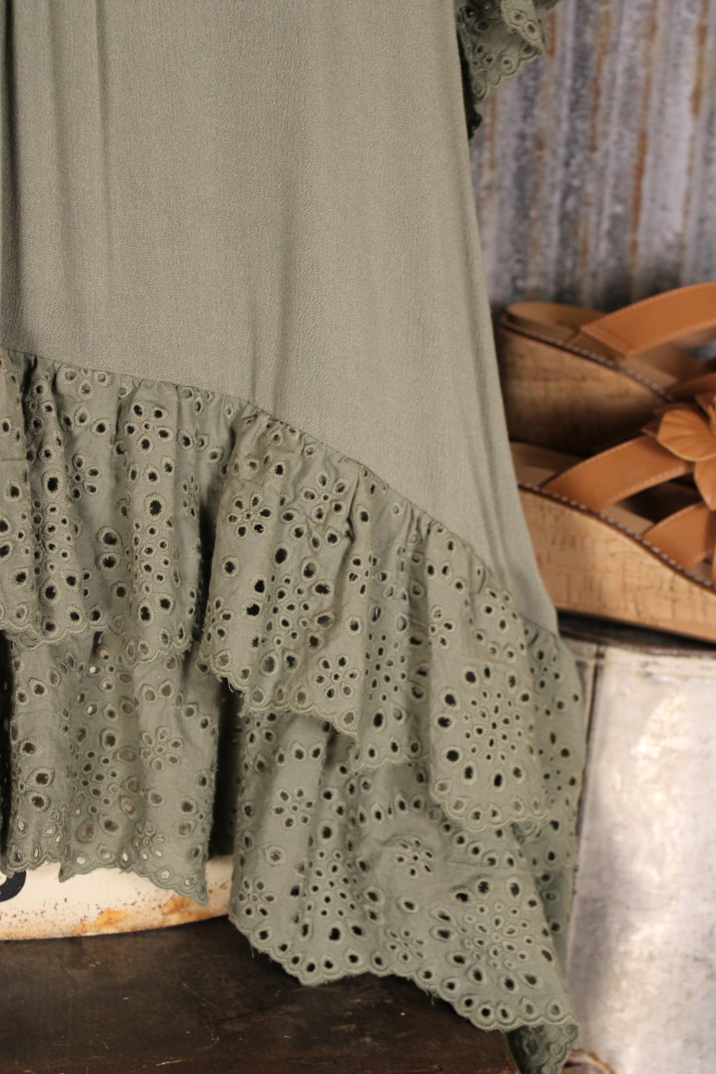 Enchanted Olive Hooded Tunic