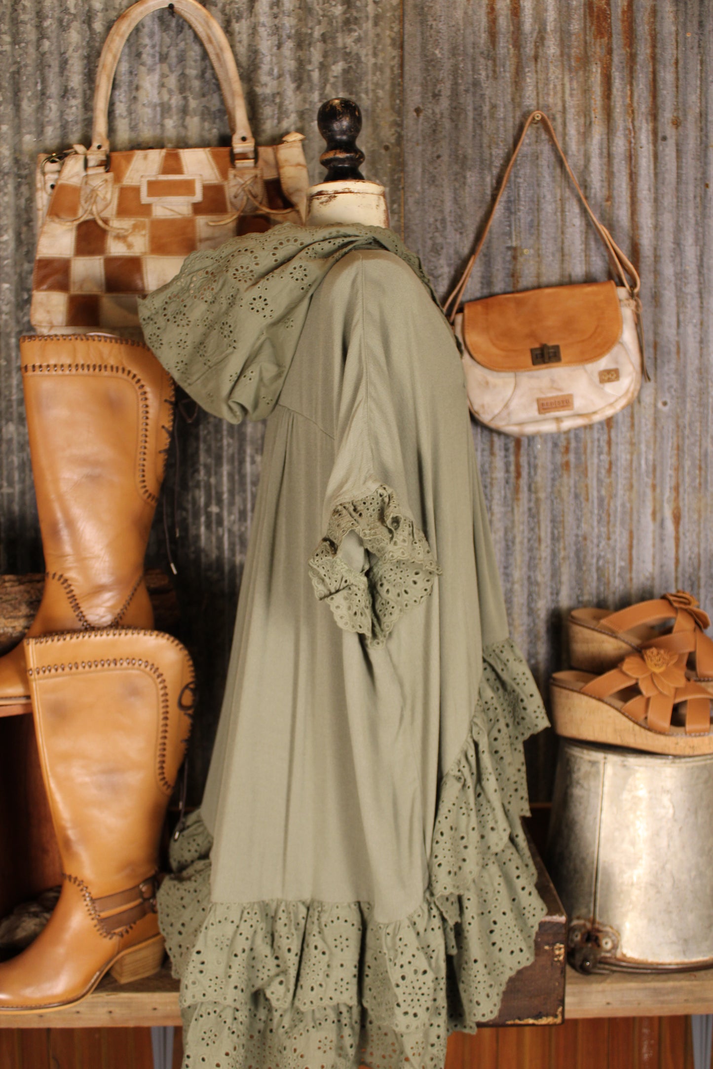 Enchanted Olive Hooded Tunic