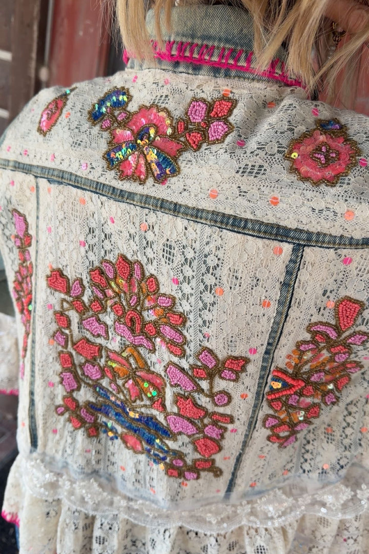 Lace &amp; Petals Denim Jacket