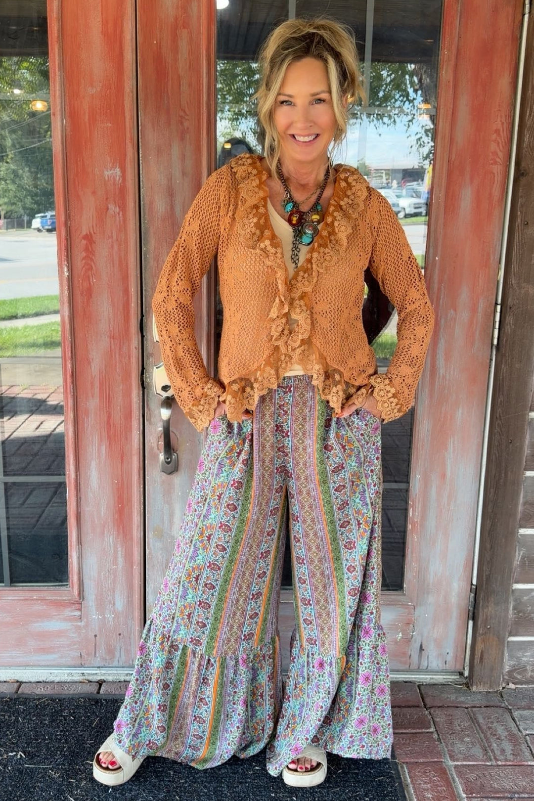 Spiced Cinnamon Crochet Cardigan
