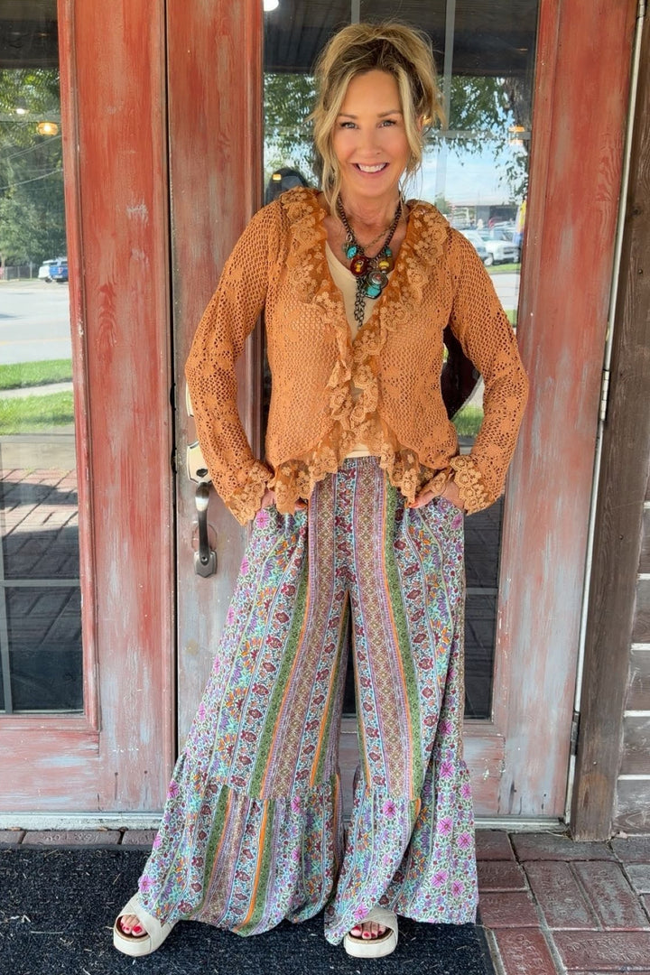 Spiced Cinnamon Crochet Cardigan