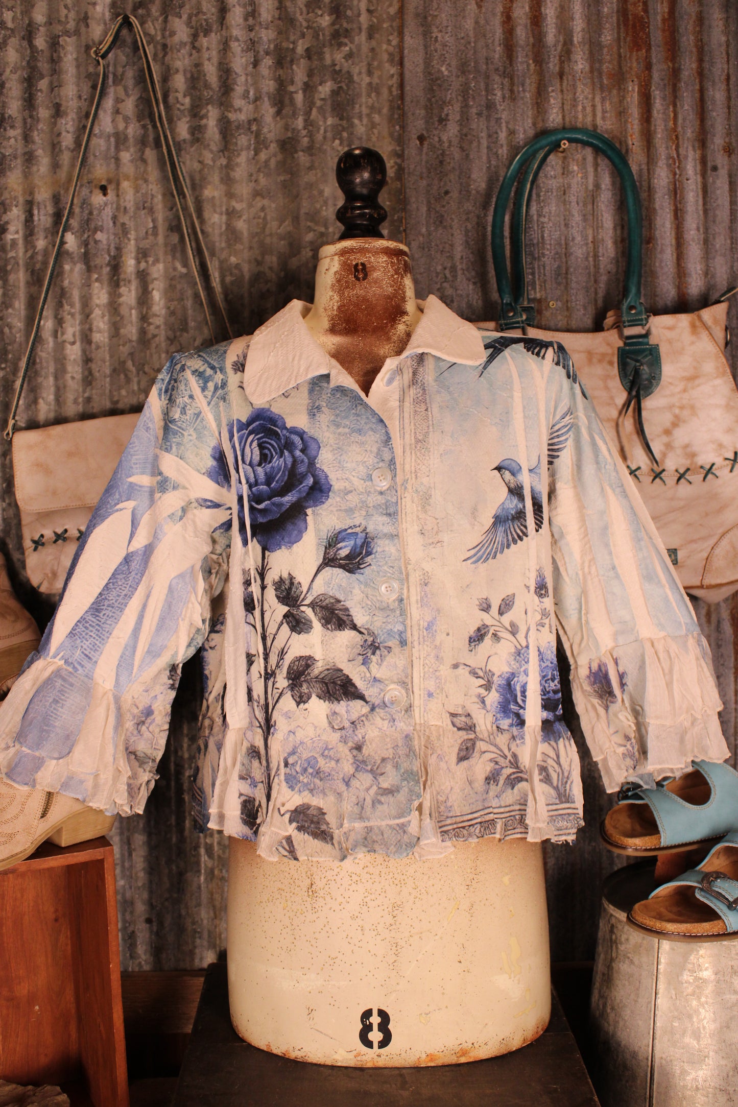 Petals and Poetry Bluebird Jacket