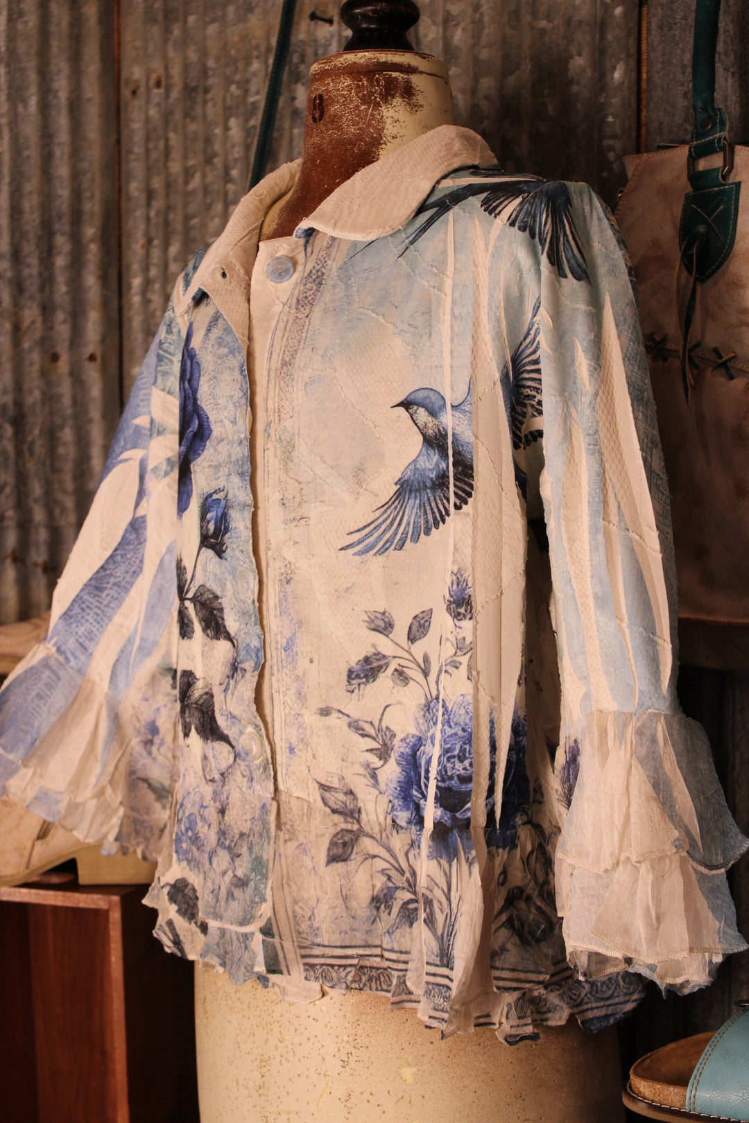 Petals and Poetry Bluebird Jacket