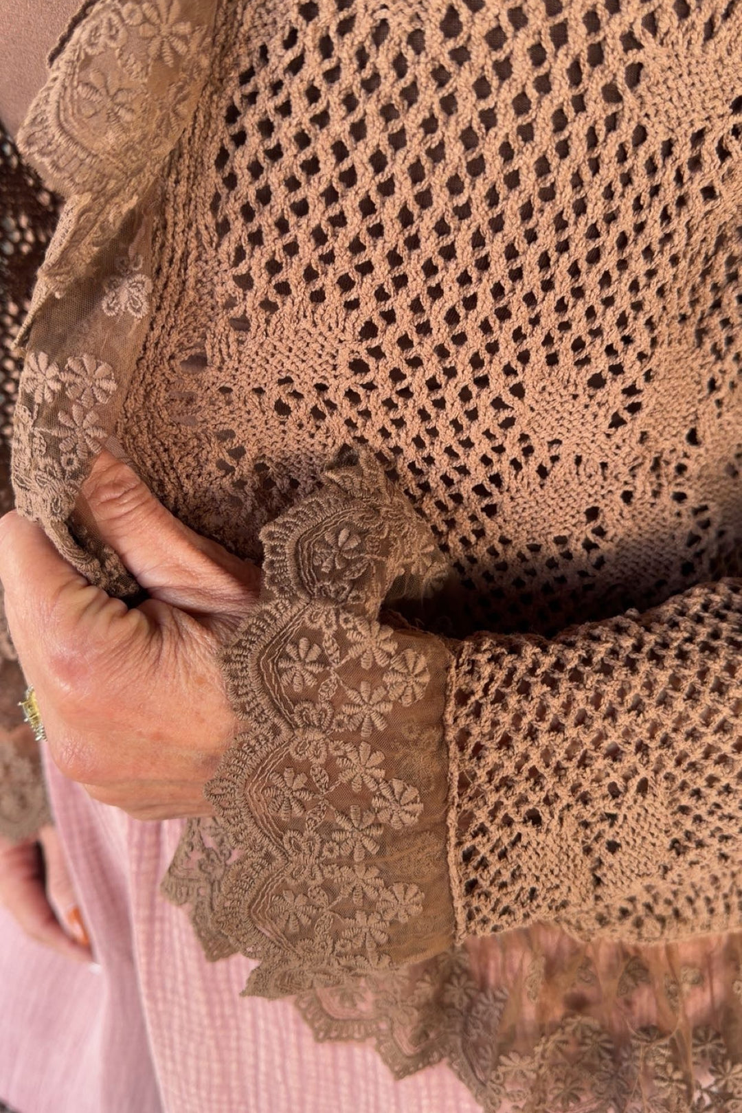 Spiced Mocha Crochet Cardigan