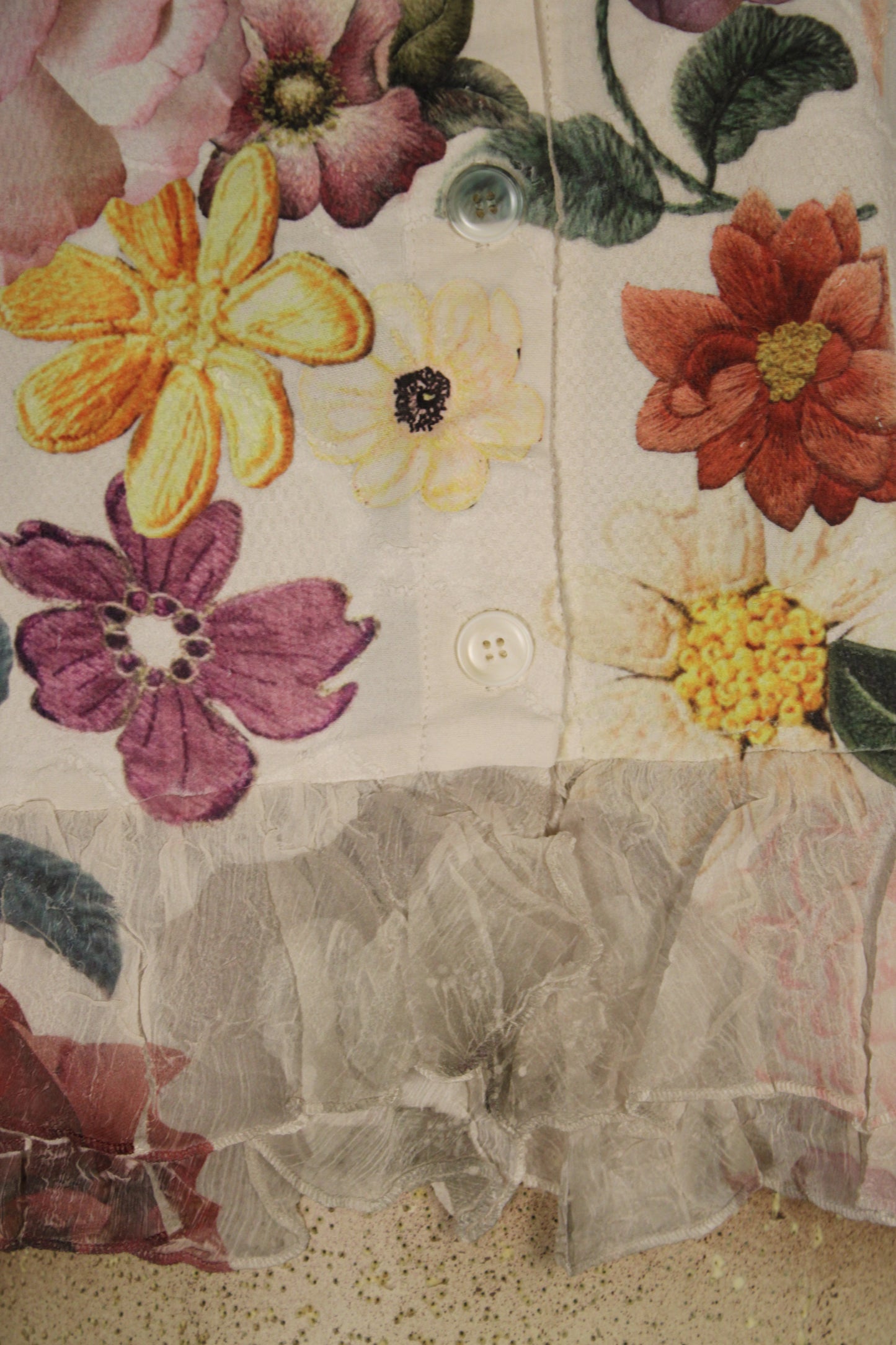 Petals and Poetry Purple Flower Jacket