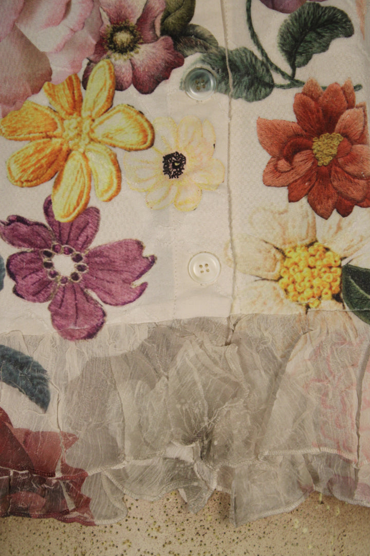 Petals and Poetry Purple Flower Jacket