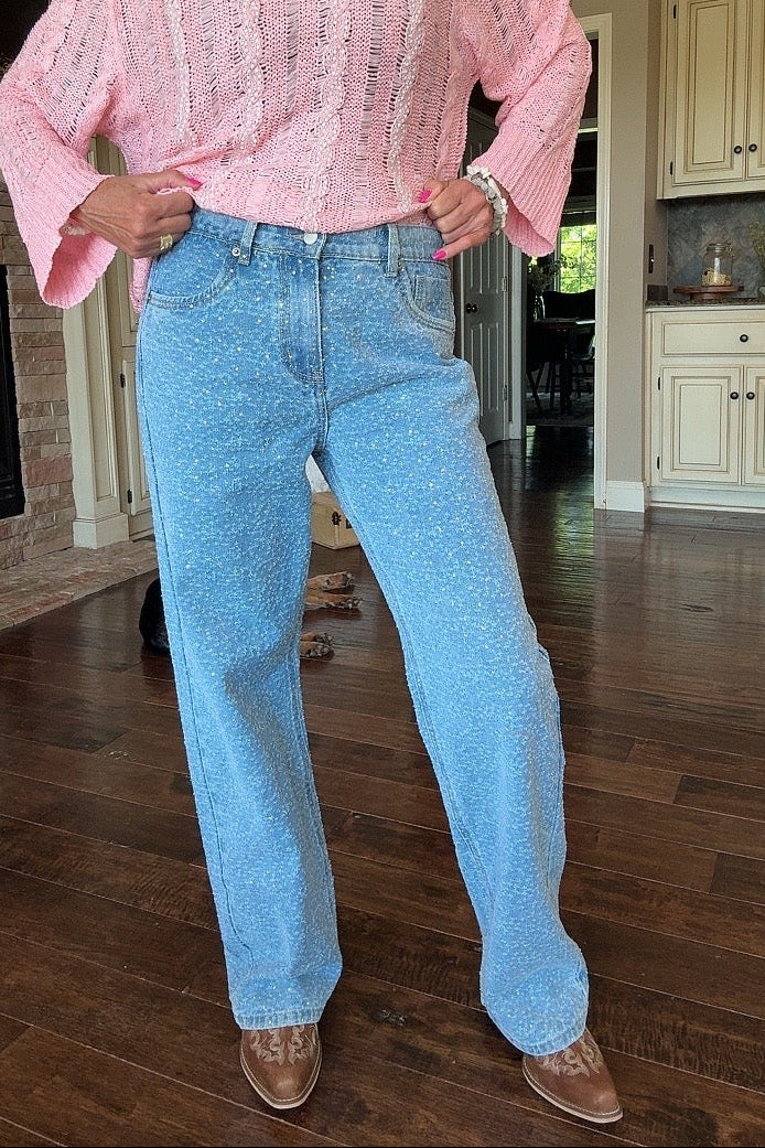 Glitzy Denim Jeans