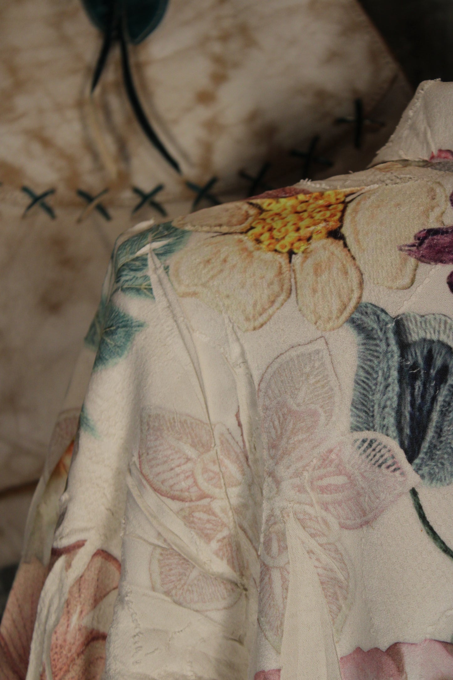 Petals and Poetry Purple Flower Jacket