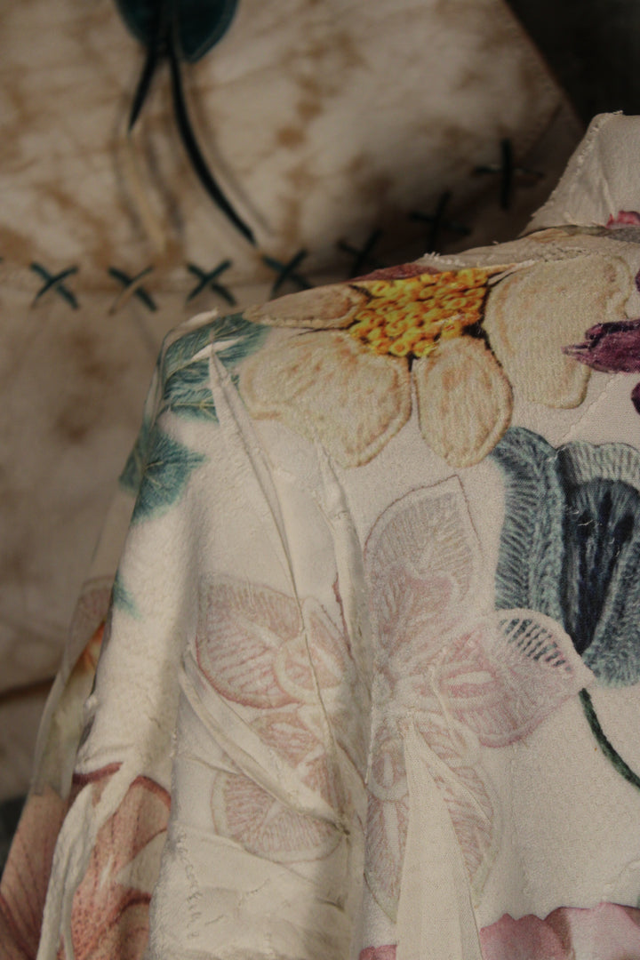 Petals and Poetry Purple Flower Jacket