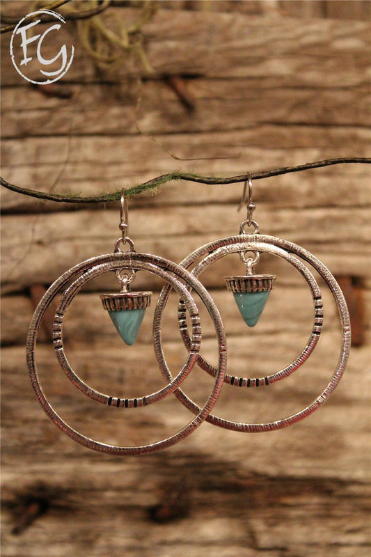 dangle earrings, farm girls fancy frills