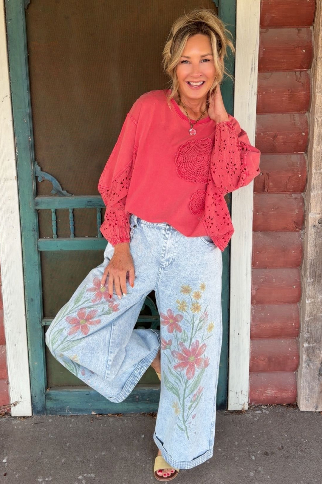 Painted Petal Jeans