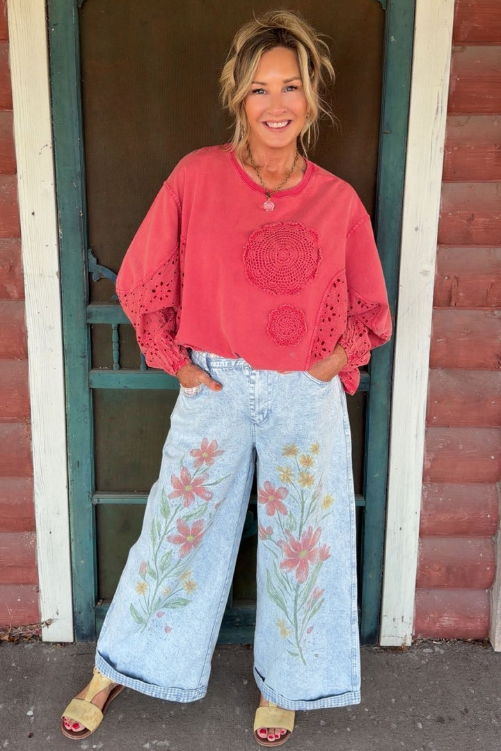 Painted Petal Jeans