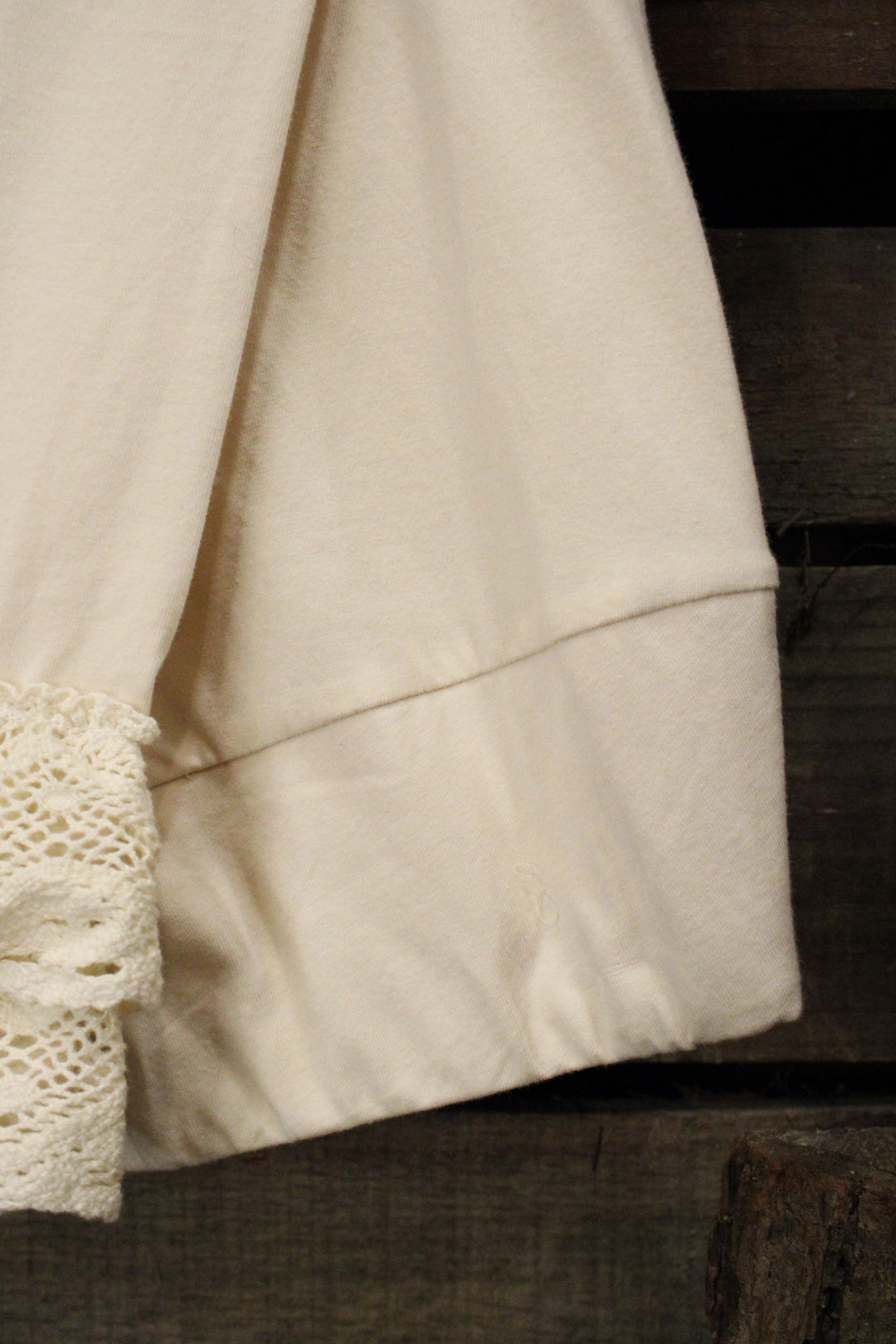 Happy Hem Cream Leggings by April Cornell