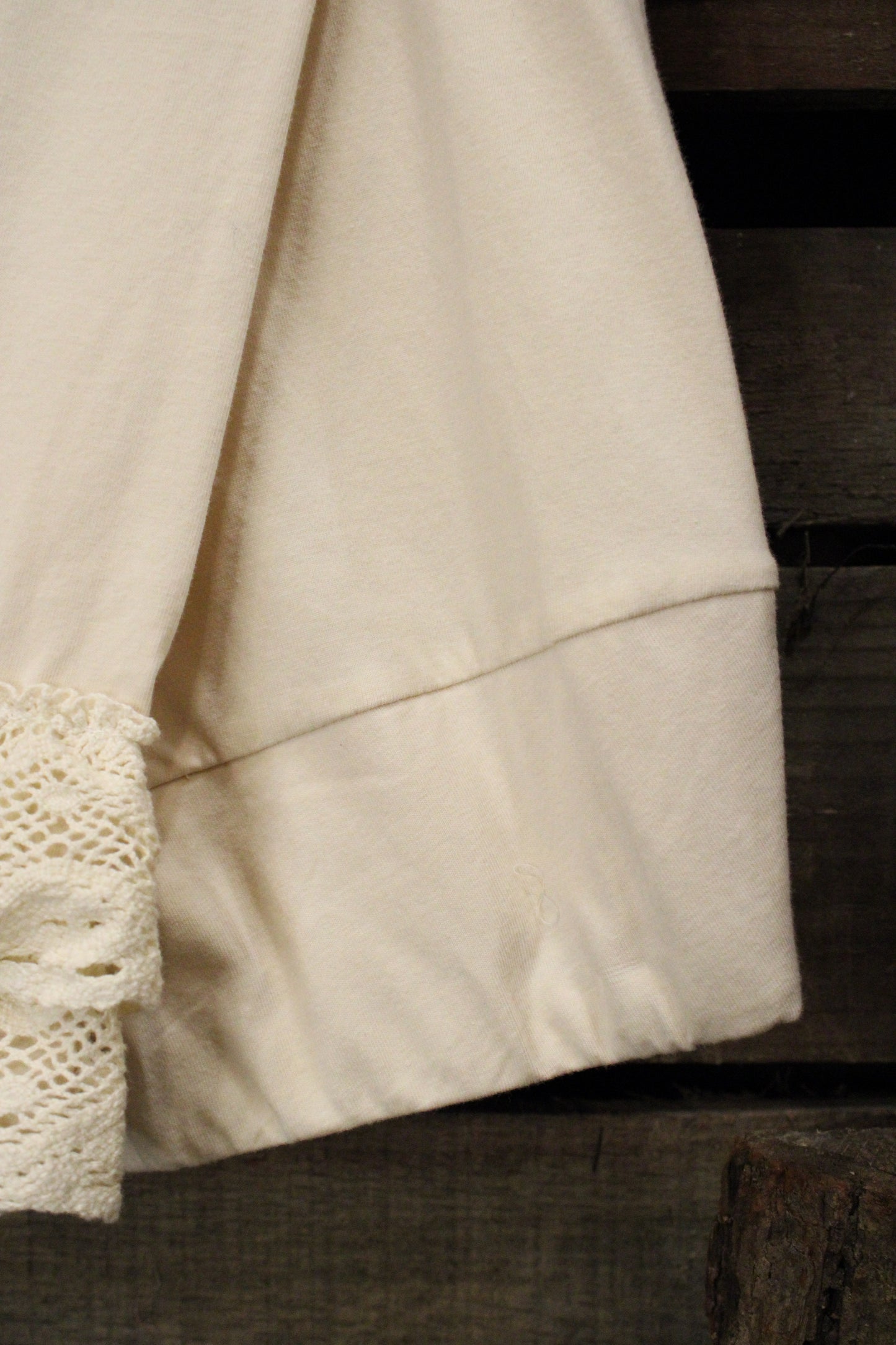 Happy Hem Cream Leggings by April Cornell