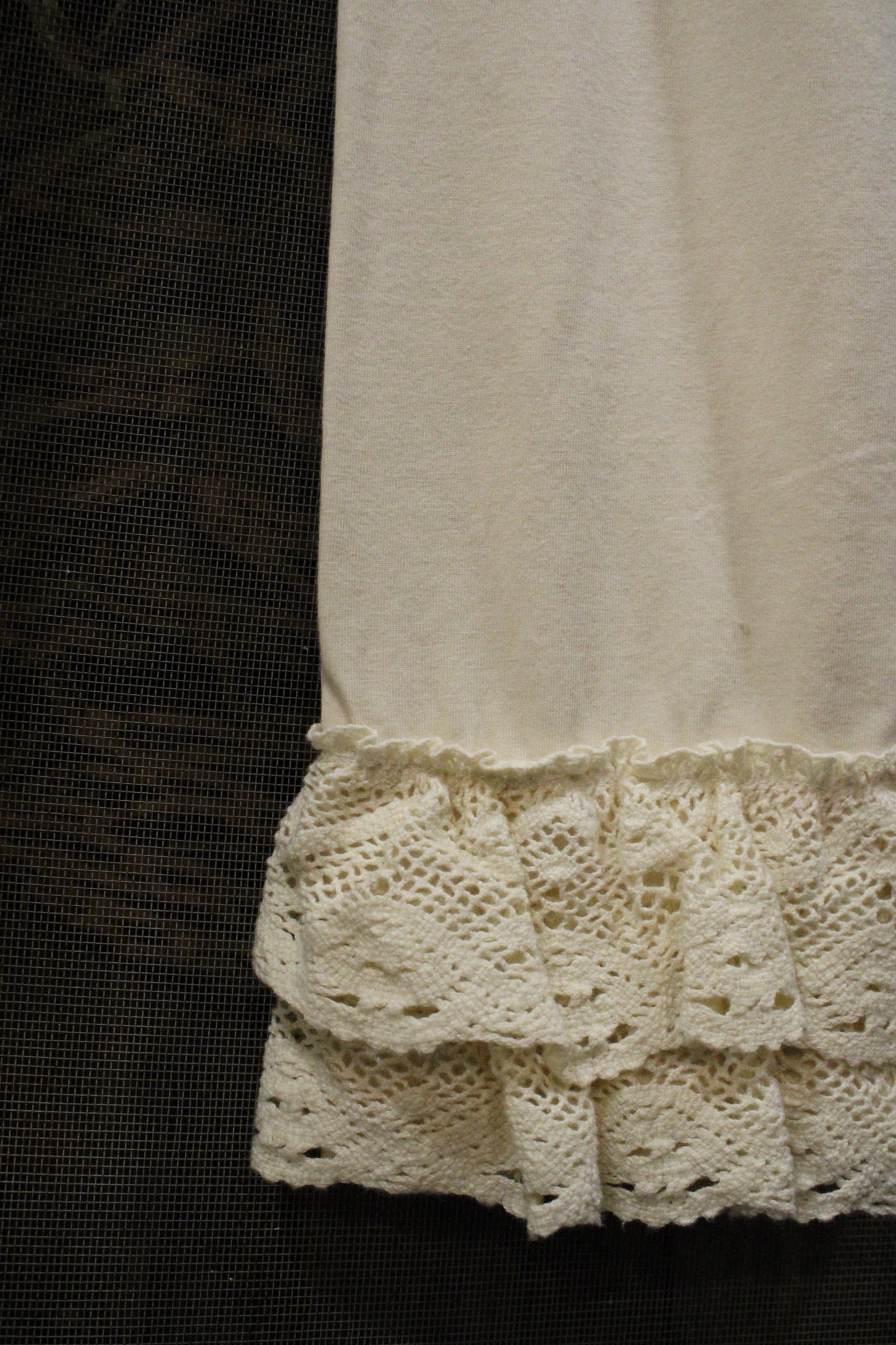 Happy Hem Cream Leggings by April Cornell