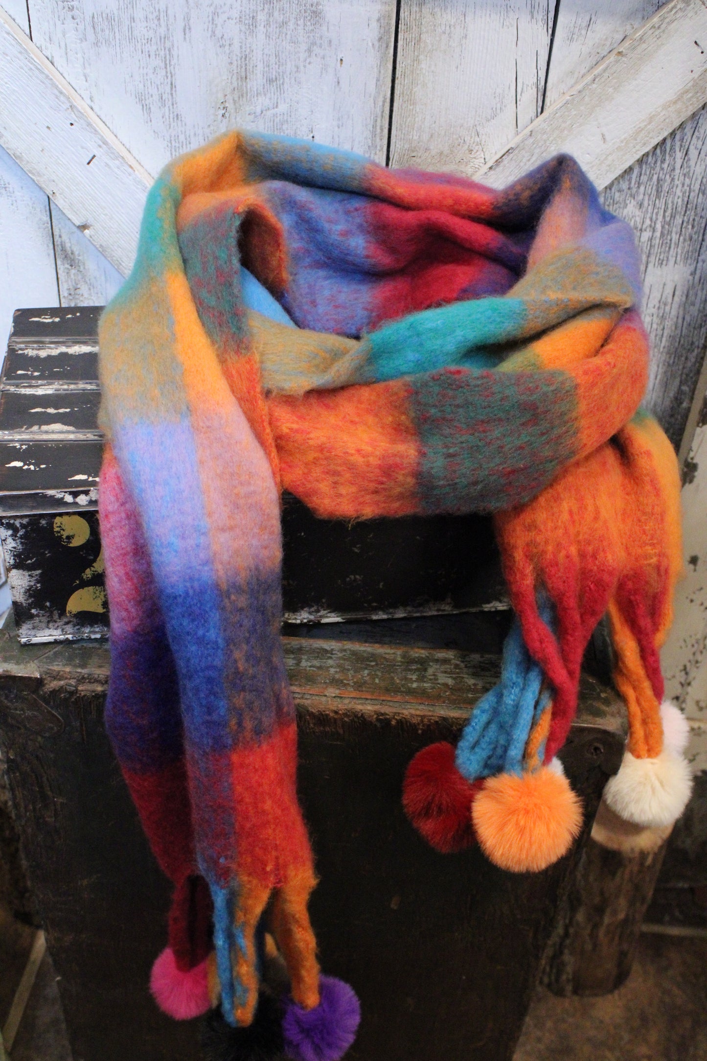Pom Pom Scarf